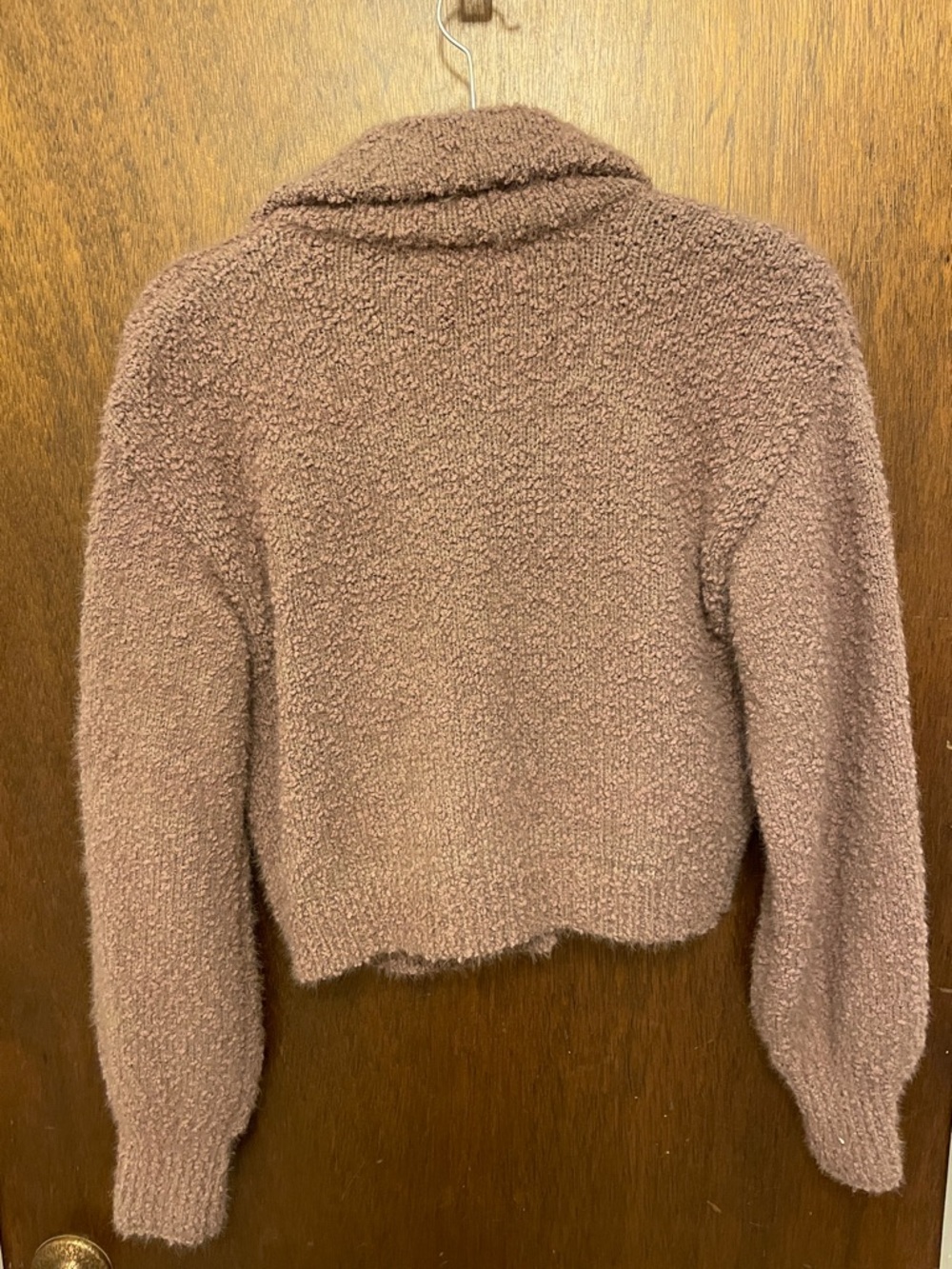 Cropped Teddy Button-Front Cardigan - Picture 5 of 5